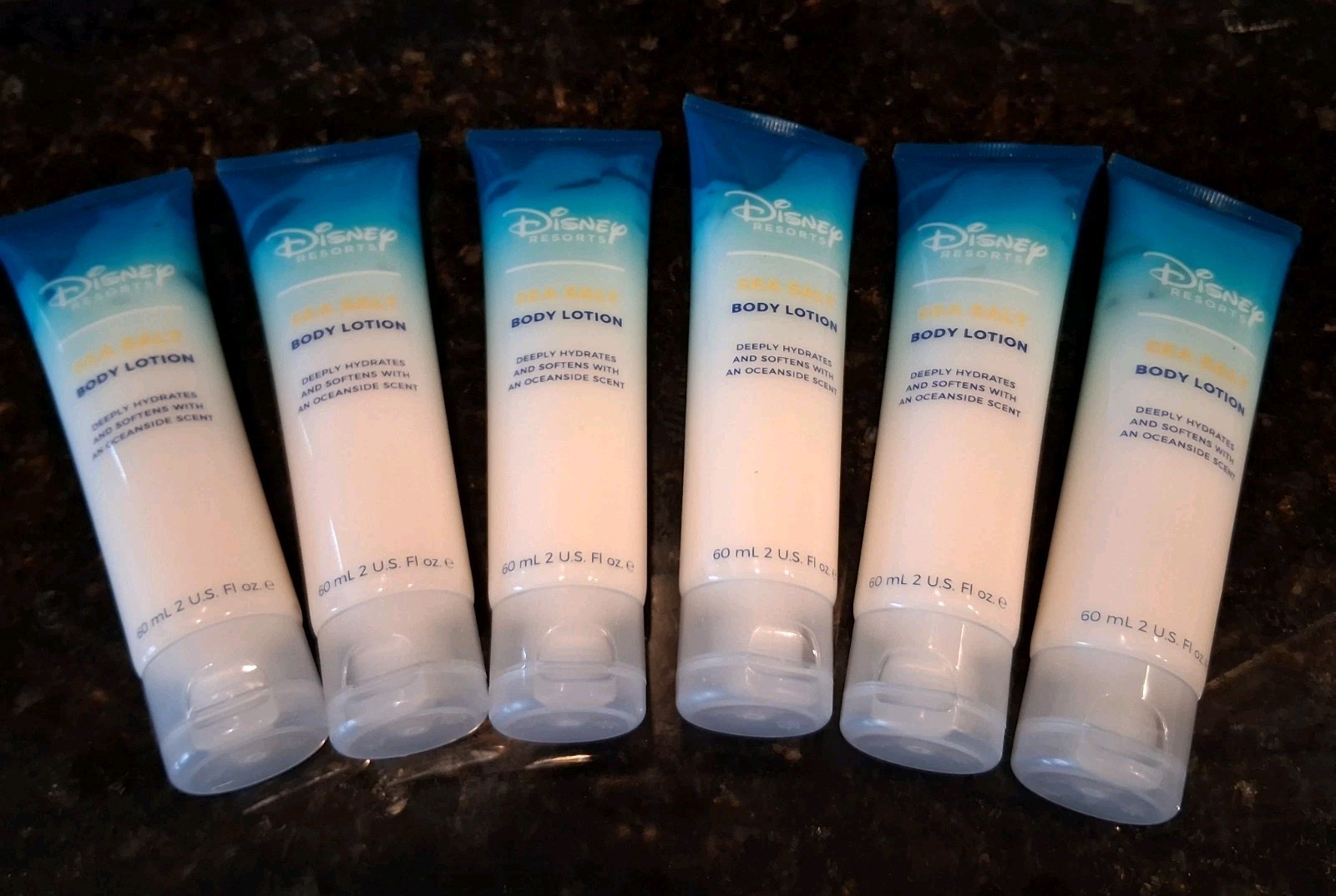 6 Disney Resorts Sea Salt Body Lotion New. 2 ounces each. Formaly H2O+