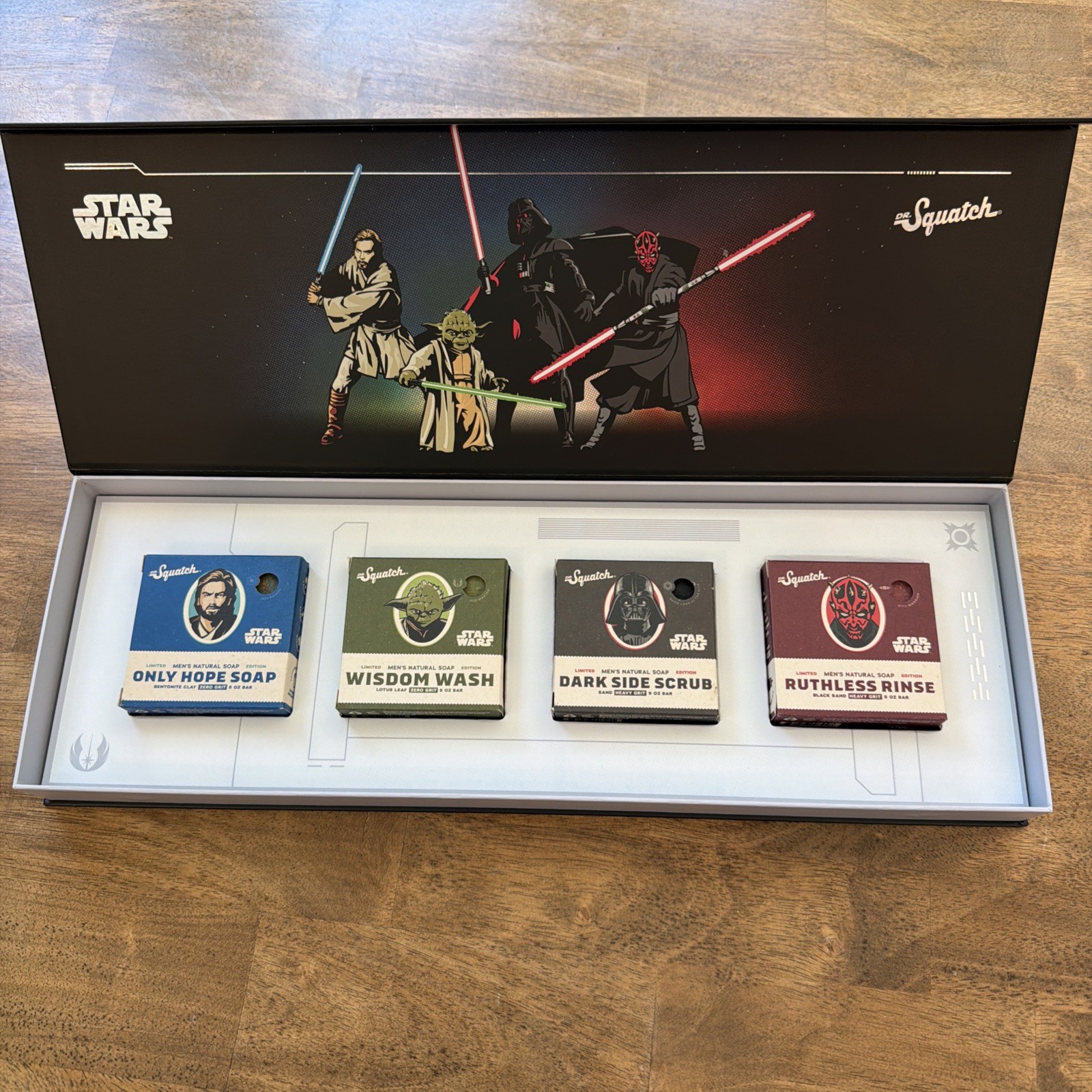 Dr. Squatch STAR WARS 4 Collectors 5 Oz Soaps Limited Edition Disney – NEW