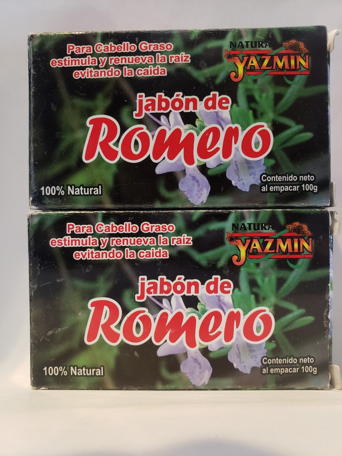 ROSEMARY SOAP/JABON DE ROMERO “Cabello Graso, Oily Skin” 100% Organico(2 Pack)