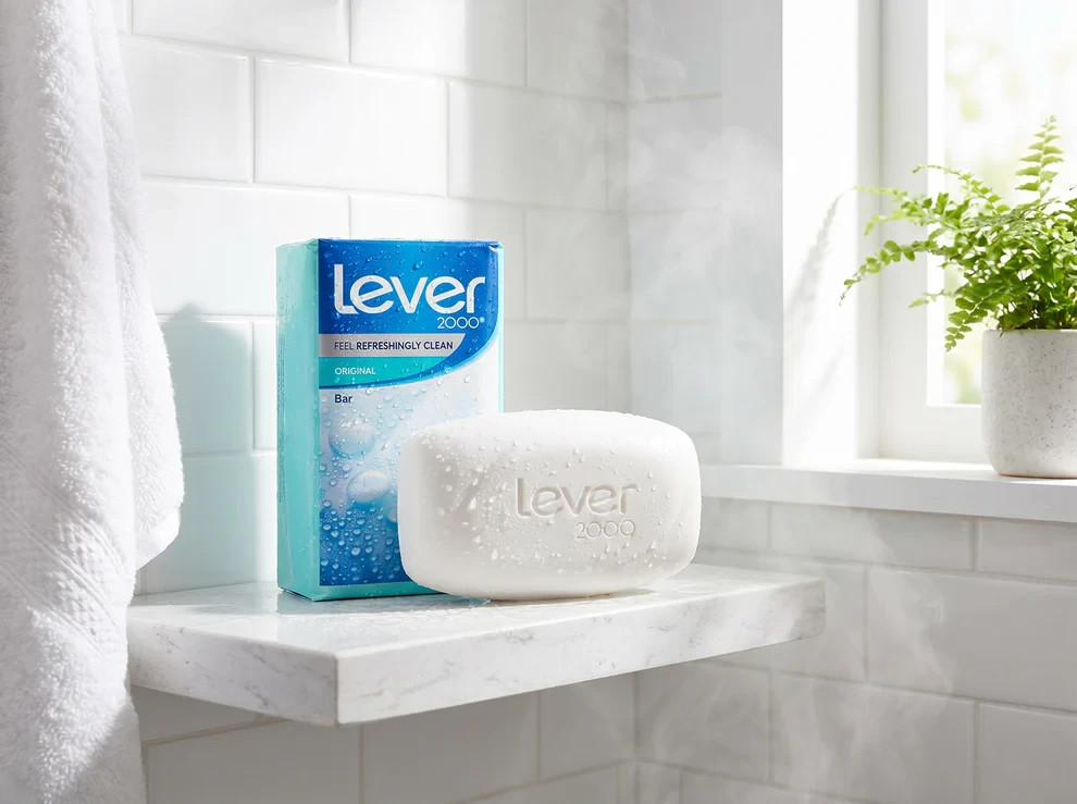 Lever 2000 Original Bar Soap 3.75oz Pack of 3 Refreshingly Clean Face Body Wash
