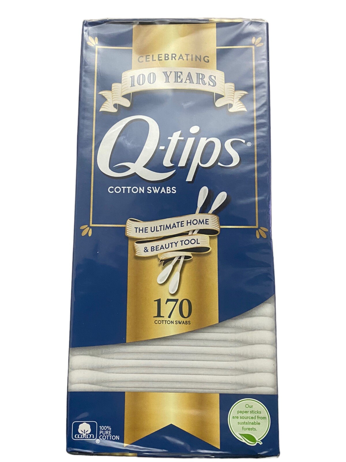 (3) Q-Tips Cotton Swabs 170 each= 510 Cotton swabs Total
