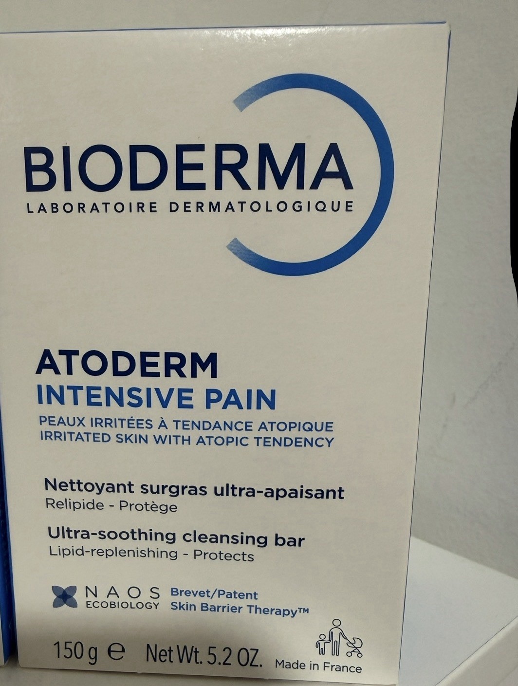 Bioderma Atoderm Intensive Pain Ultra-Soothing Cleansing Bar 150g EXP 01/28