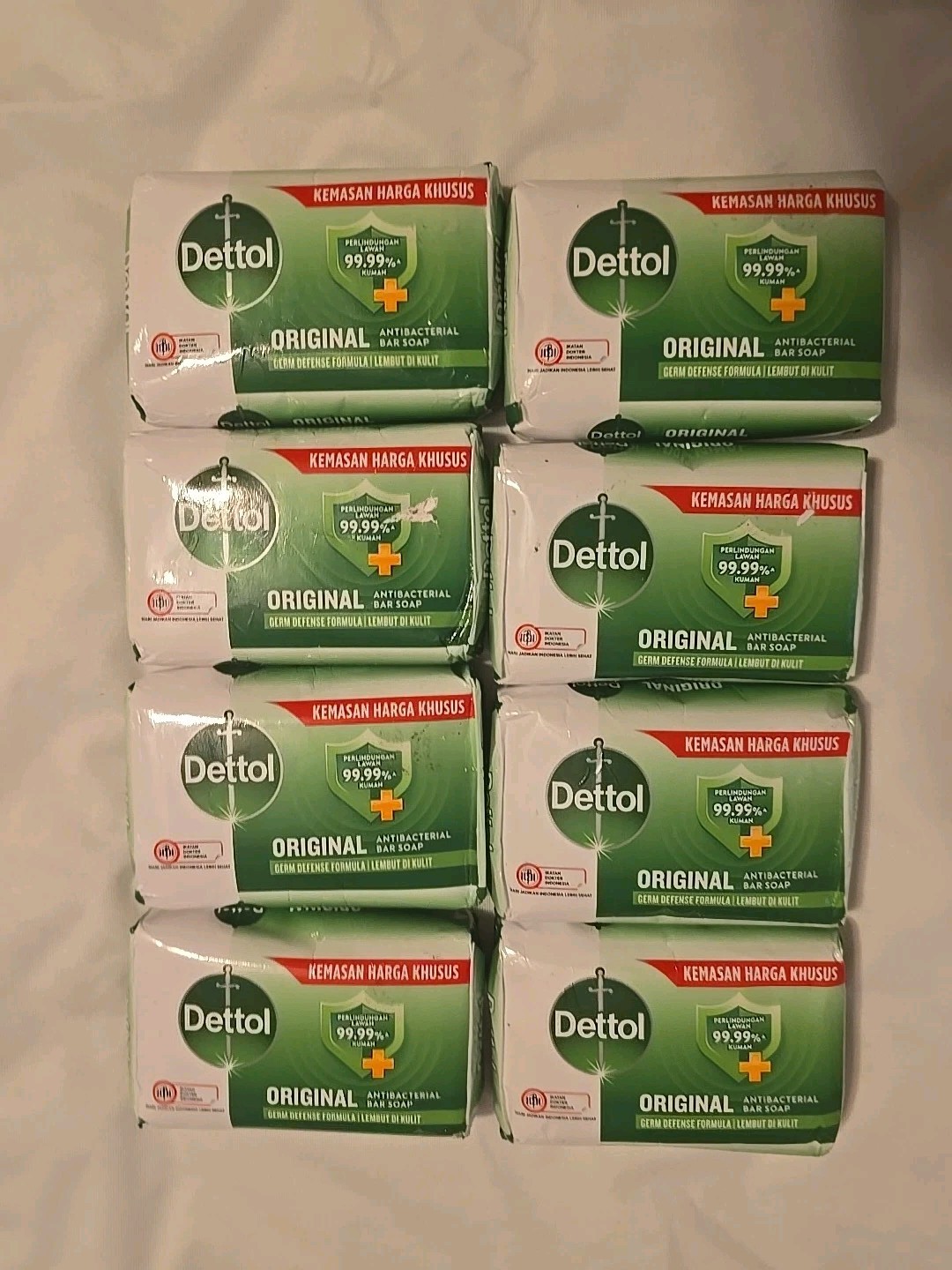 DETTOL Original Antibacterial Soap 8 Bars of Soap 100 gram Each Exp 9/25 & 10/25