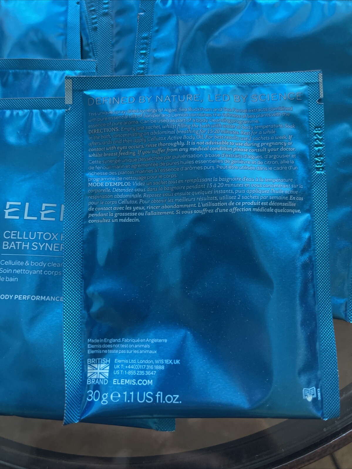 ELEMIS CELLUTOX HERBAL BATH SYNERGY 300G E 10.6 OZ. 15 SACHETS