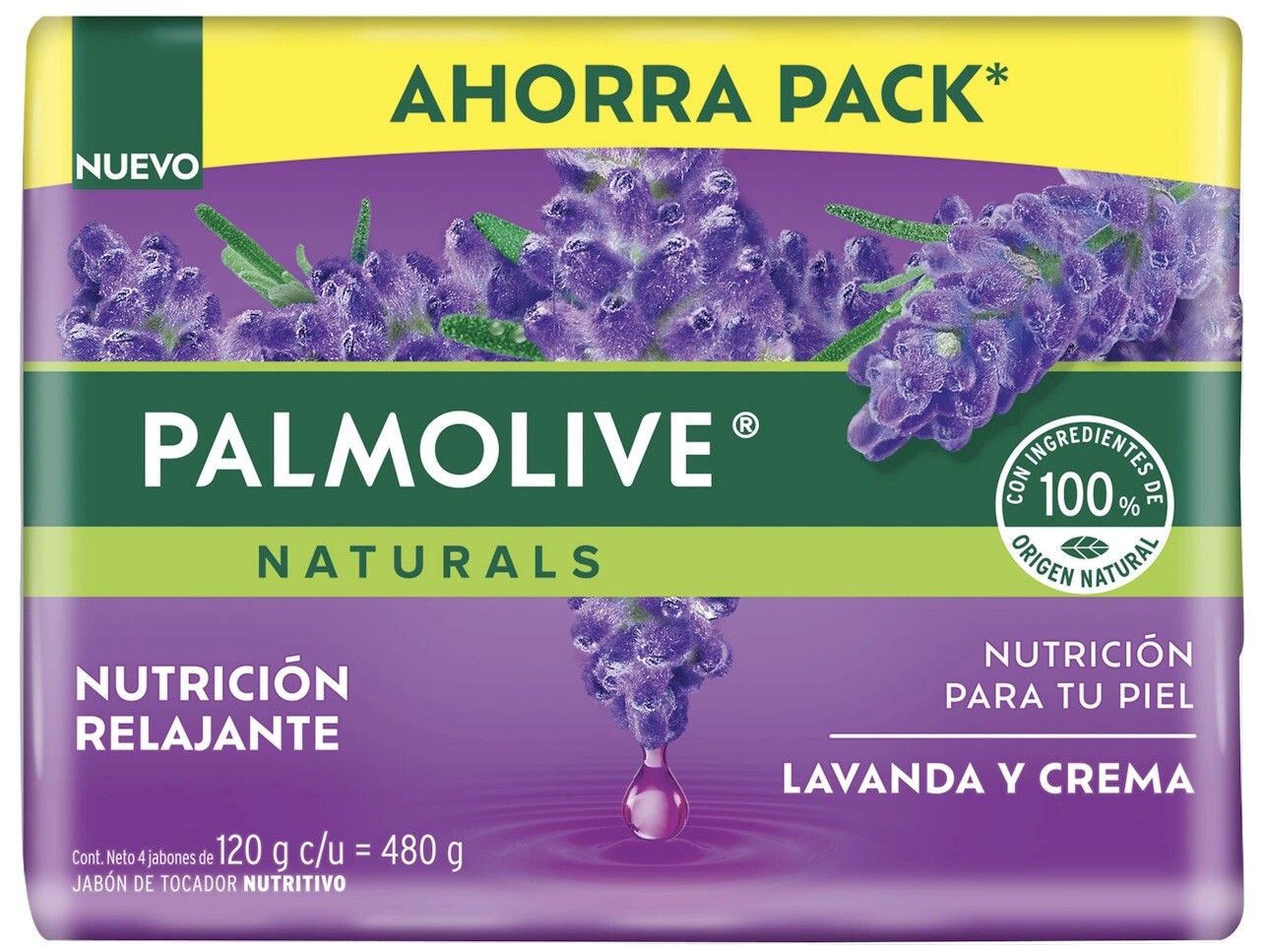 8 JABONES PALMOLIVE LAVANDA Y CREMA (120g) – 8 PALMOLIVE SOAPS – Made in 🇲🇽