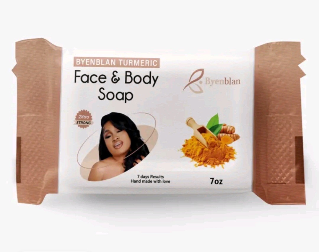 Byenblan Face & Body Handmade Soap Bar Multipack Papaya & Turmeric 7 oz