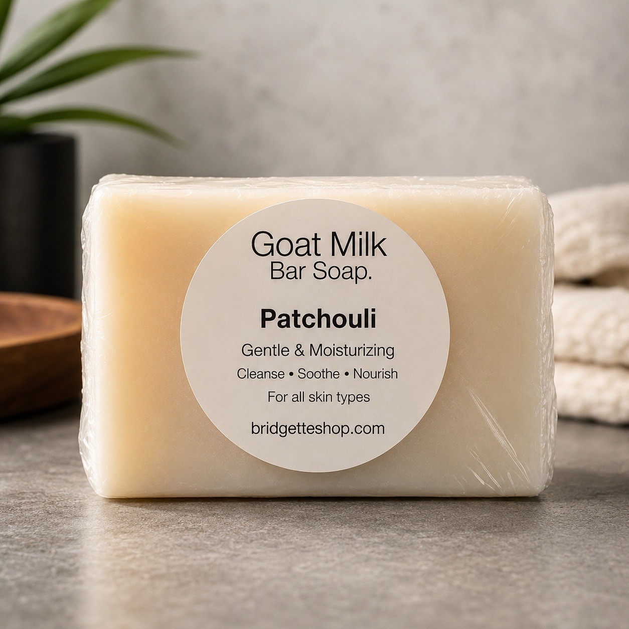 Men’s Goat Milk Soap Bars 3 Pack 5 Oz Each Handmade Soap Moisturizing Patchouli