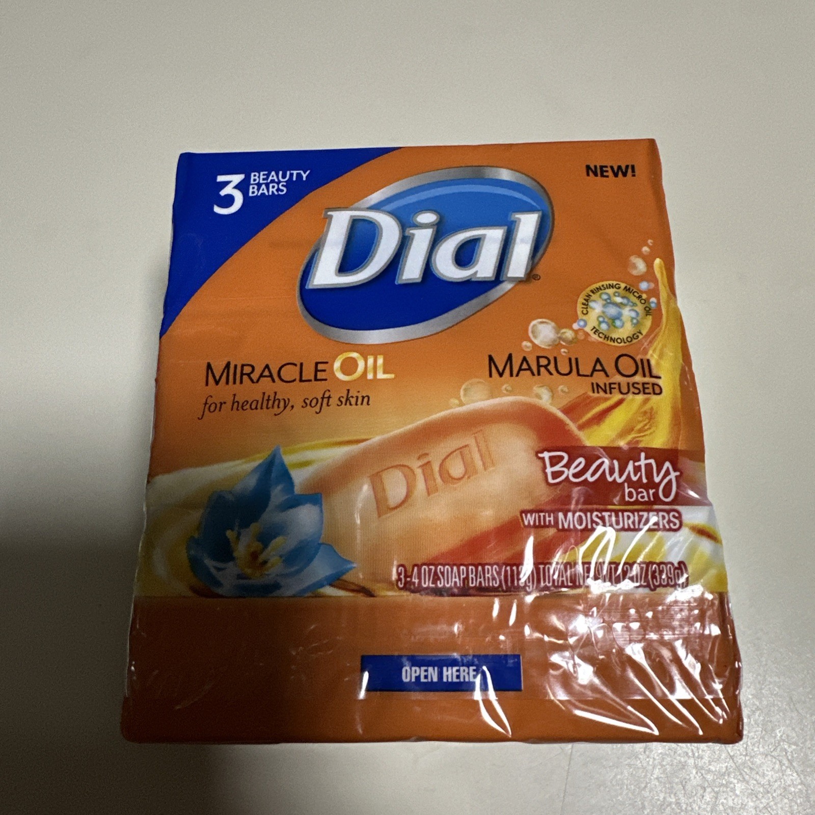 Sealed Dial Marula Oil Beauty Bars Skin Care Soap Bars 3 Pack DISCONTINUED