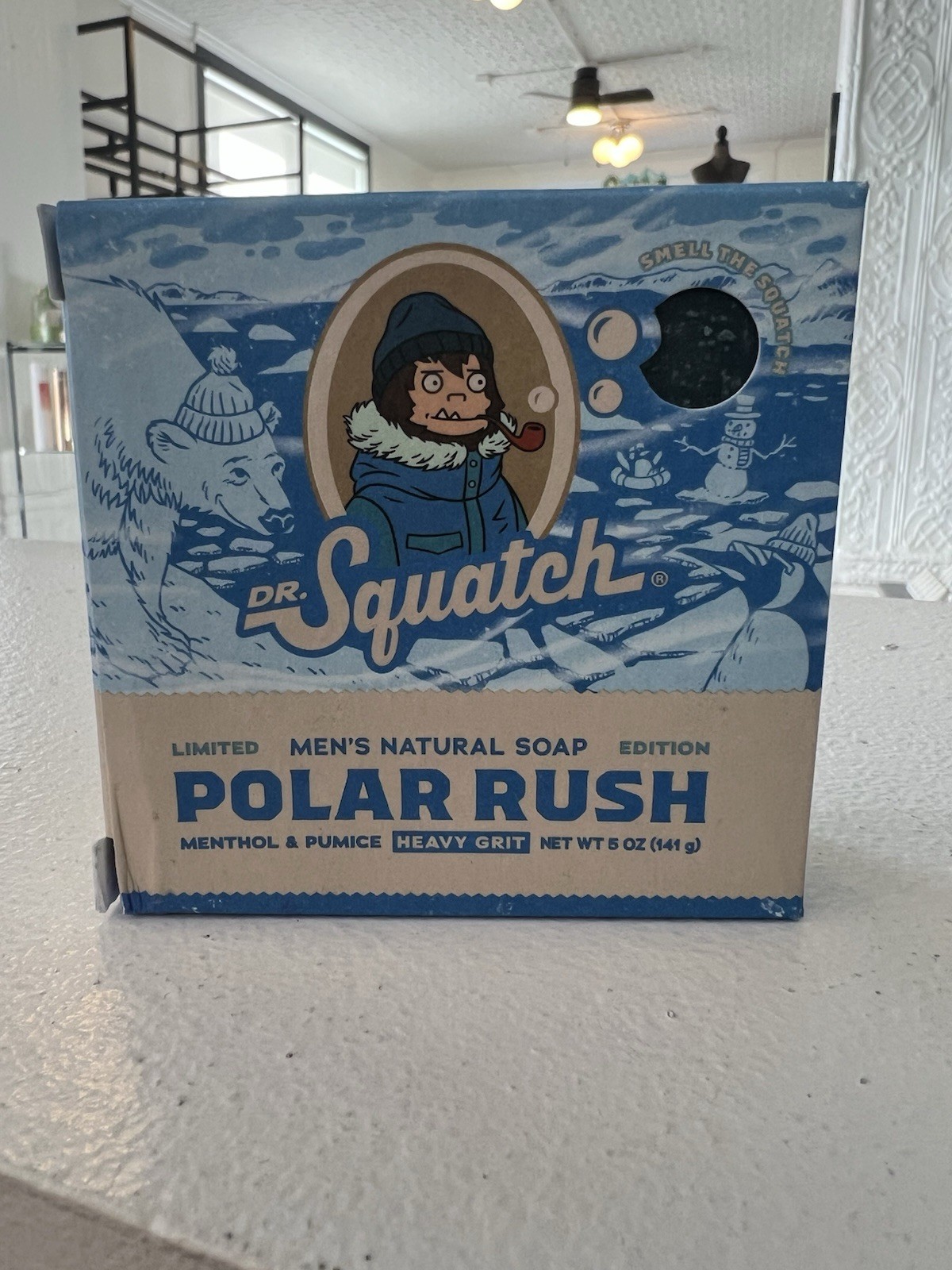 Dr Squatch Limited Edition Winter Polar Rush Men’s Soap Heavy Grit Arctic Chill