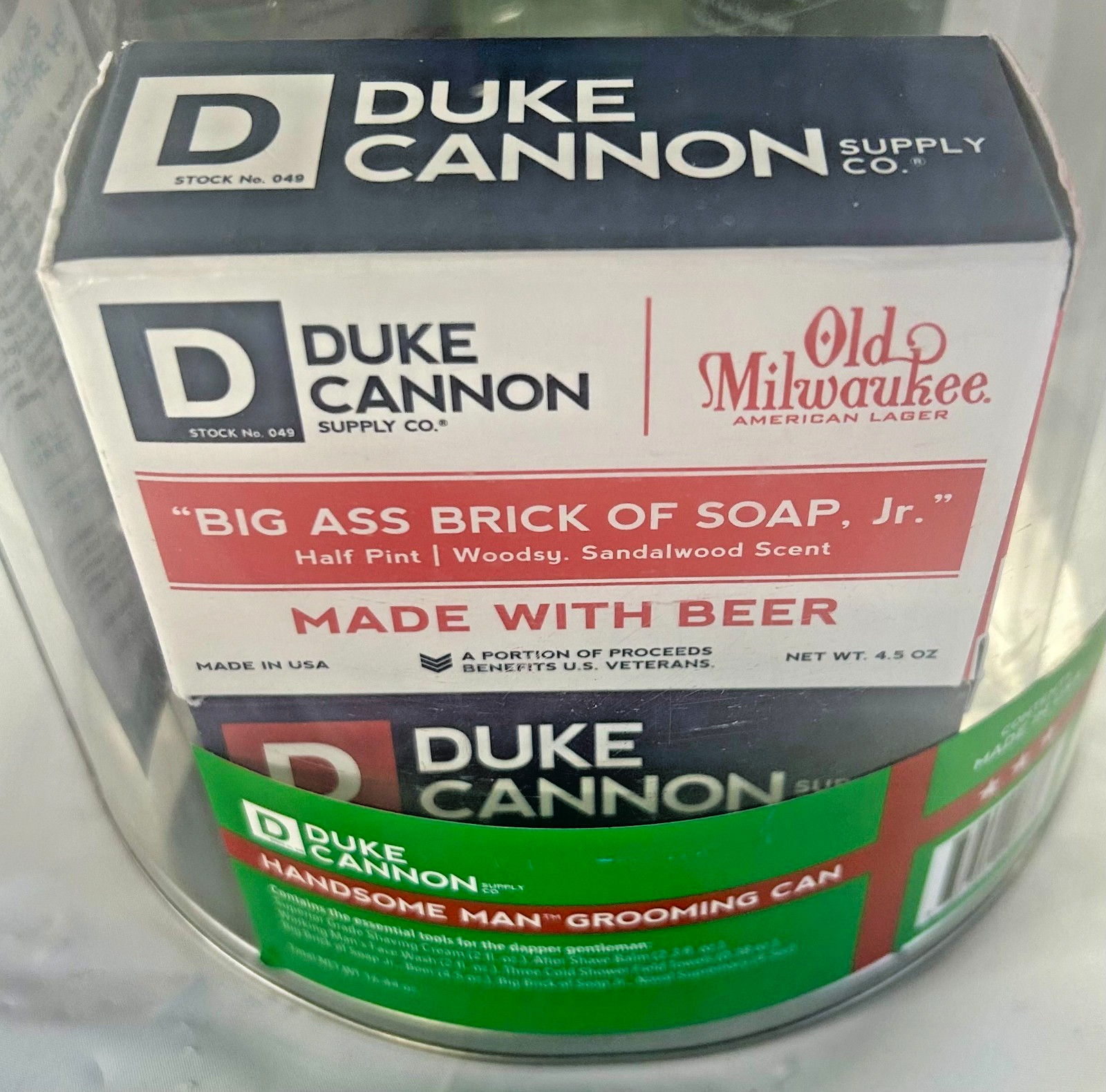 Duke Cannon Big Ass Brick of Beer Soap Jr. Shaving Cream After Shave Face Wash