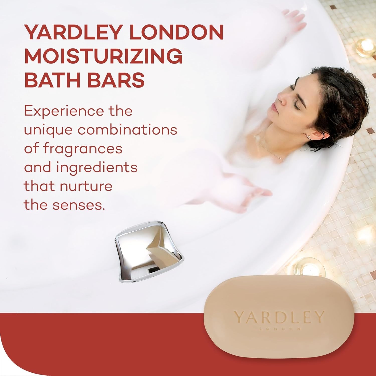 Nourishing Bath Soap Bar Cocoa Butter, Helps Soften Dry Skin with Pure Cocoa But