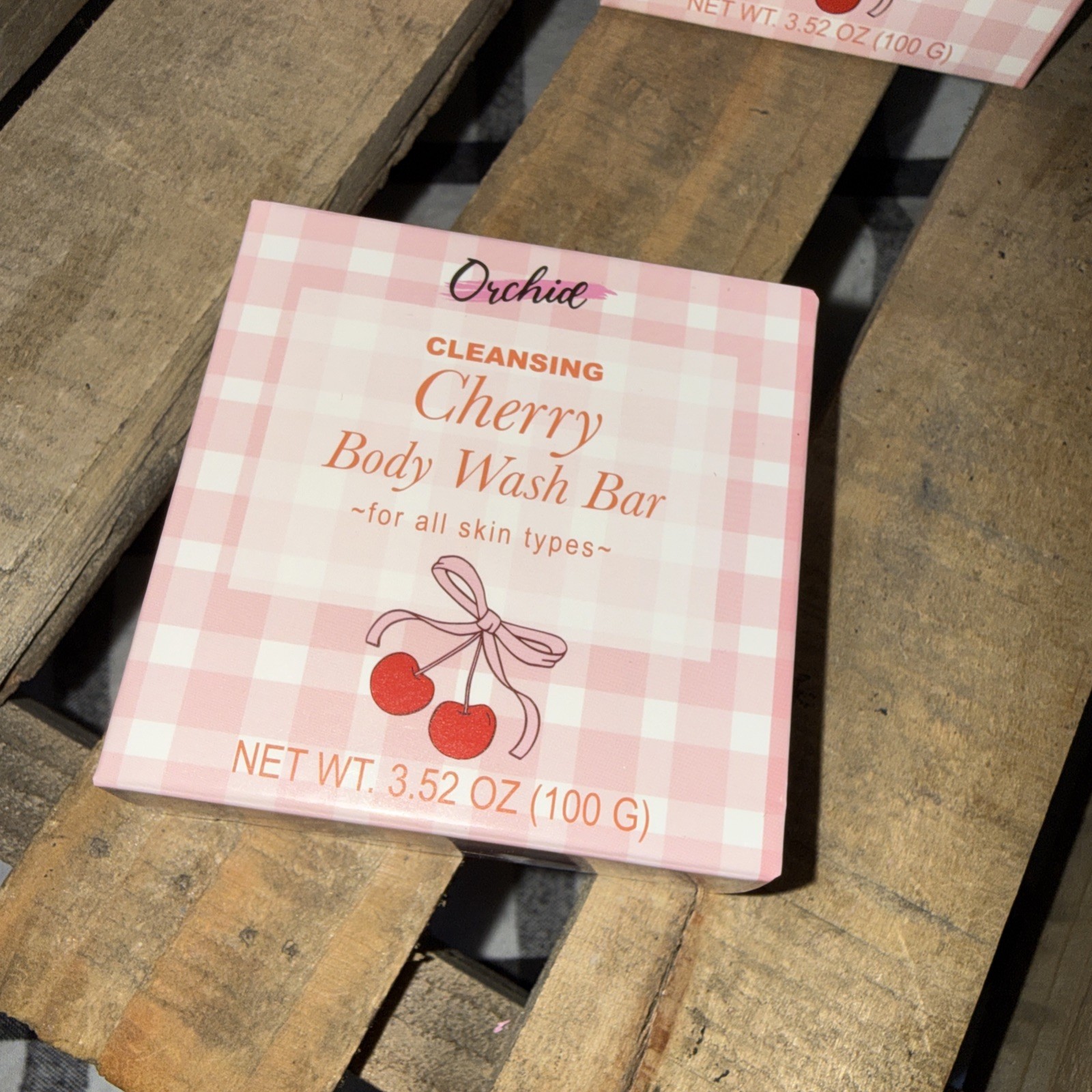 4- Orchid Cherry Cleansing Body Wash Bar New In Box 3.52 oz Each