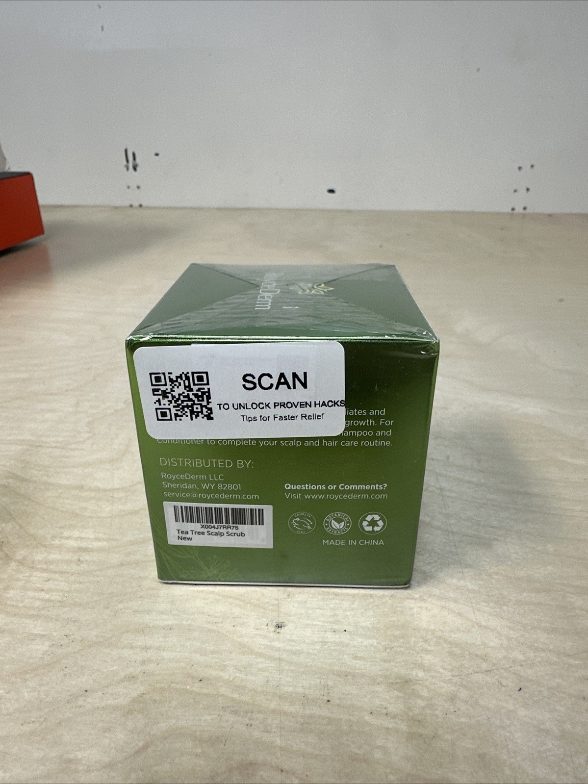 RoyceDerm Tea Tree Scalp Scrub Soap, 7.05oz Exp:02/2028
