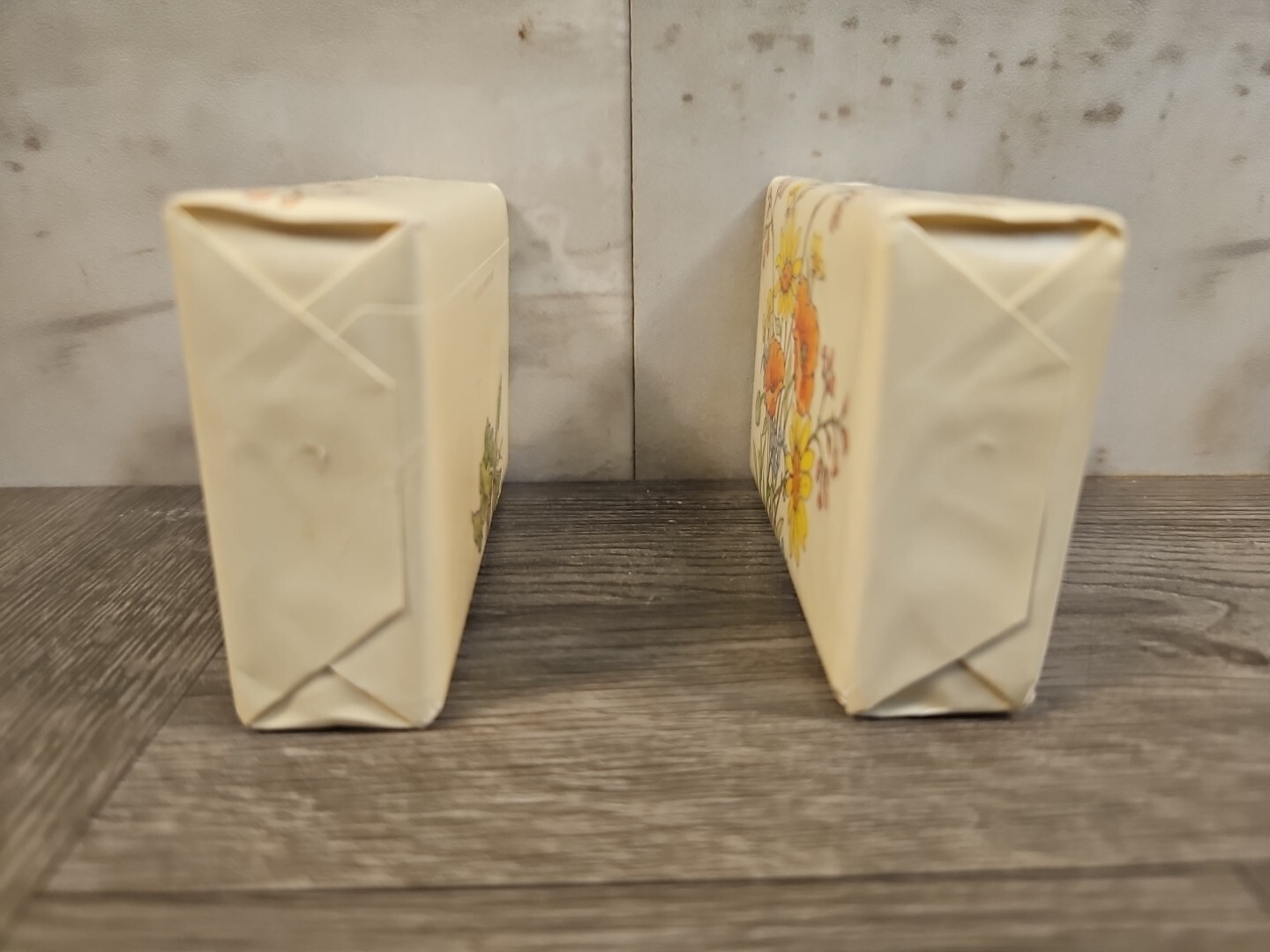 Vintage Lot Of 2 Hallmark Branded Soap Floral MCM