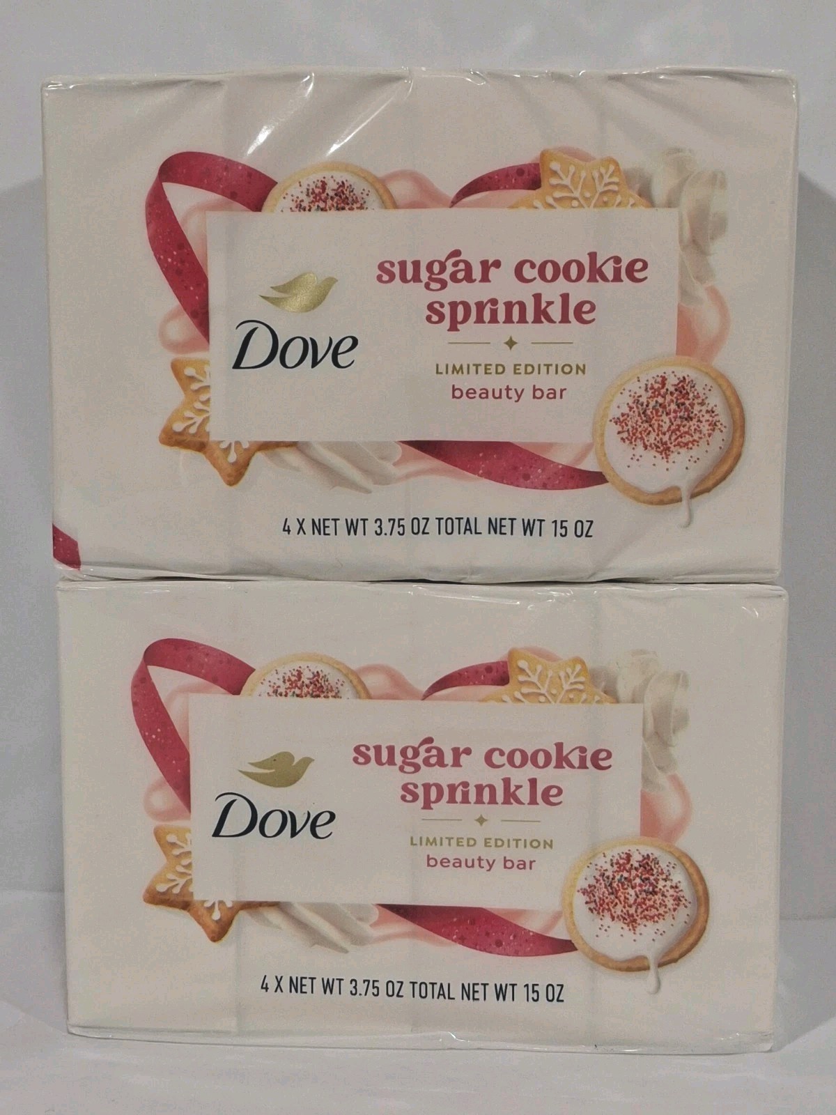 Dove limited edition sugar cookie sprinkle beauty bar soap 3.75 oz each 8 bars