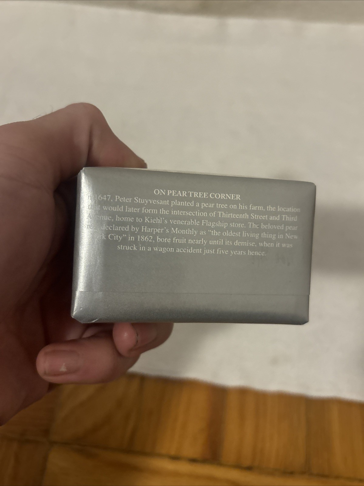 Kiehls ” On Pear Tree Corner” Soap Bar NEW SEALED FREE SHIP
