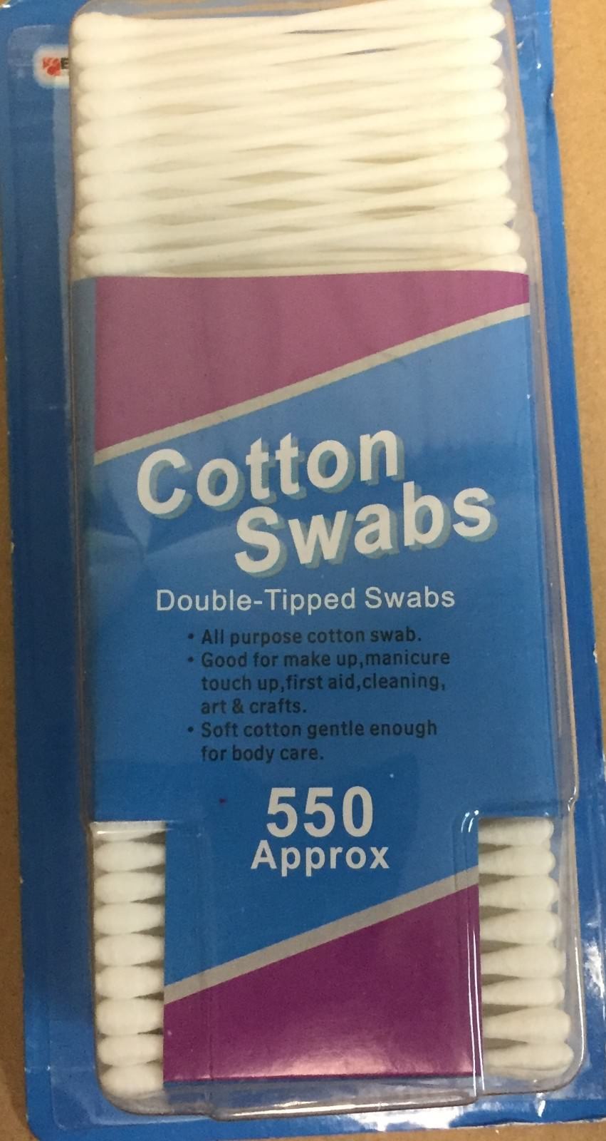 Sanitary Cotton Swab Bud Q-tip 550PC Ear Clean Makeup Double Tip Color Stick GB6