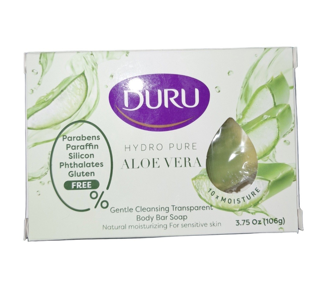 💜 DURU 💜 3.75 Oz. Hydro Pure 🫧 ●ALOE VERA● 🫧 Gentle Cleansing Body Bar Soap.