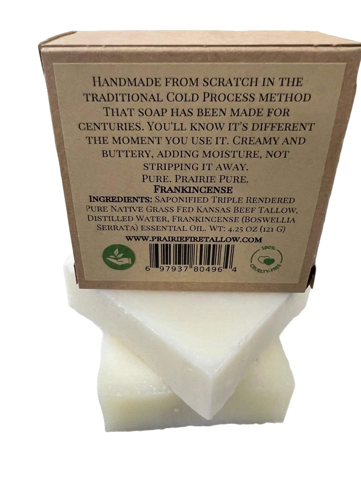 Pure Beef Tallow Soap Bar, (3 Pack) Grass Fed and Finished – Face, Body and Hair