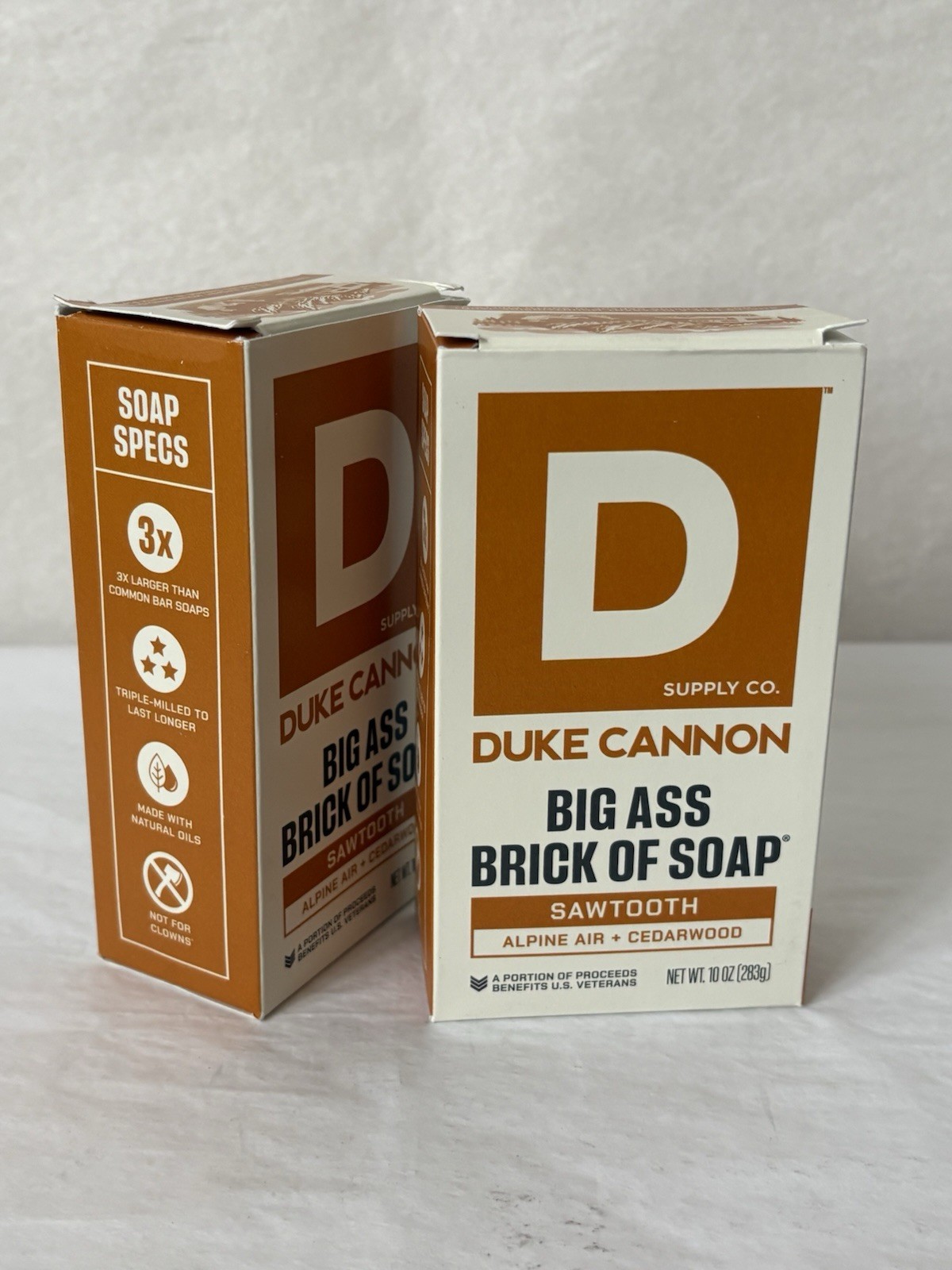 Duke Cannon 2-PACK Supply Co. Big Ass Brick of Soap for Men Bar Soap 10 oz (SH1)