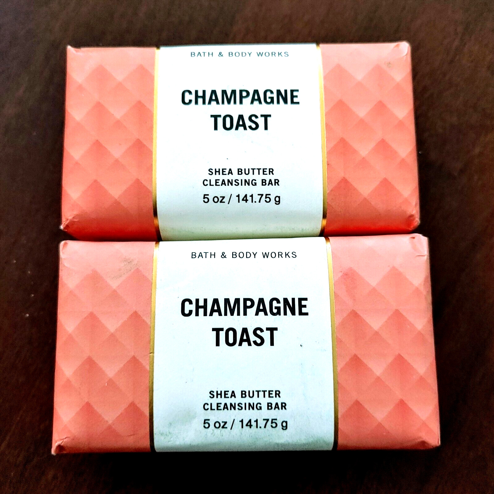2-PACK Bath & Body Works CHAMPAGNE TOAST Cleansing Bar Soap 5oz Each – NEW