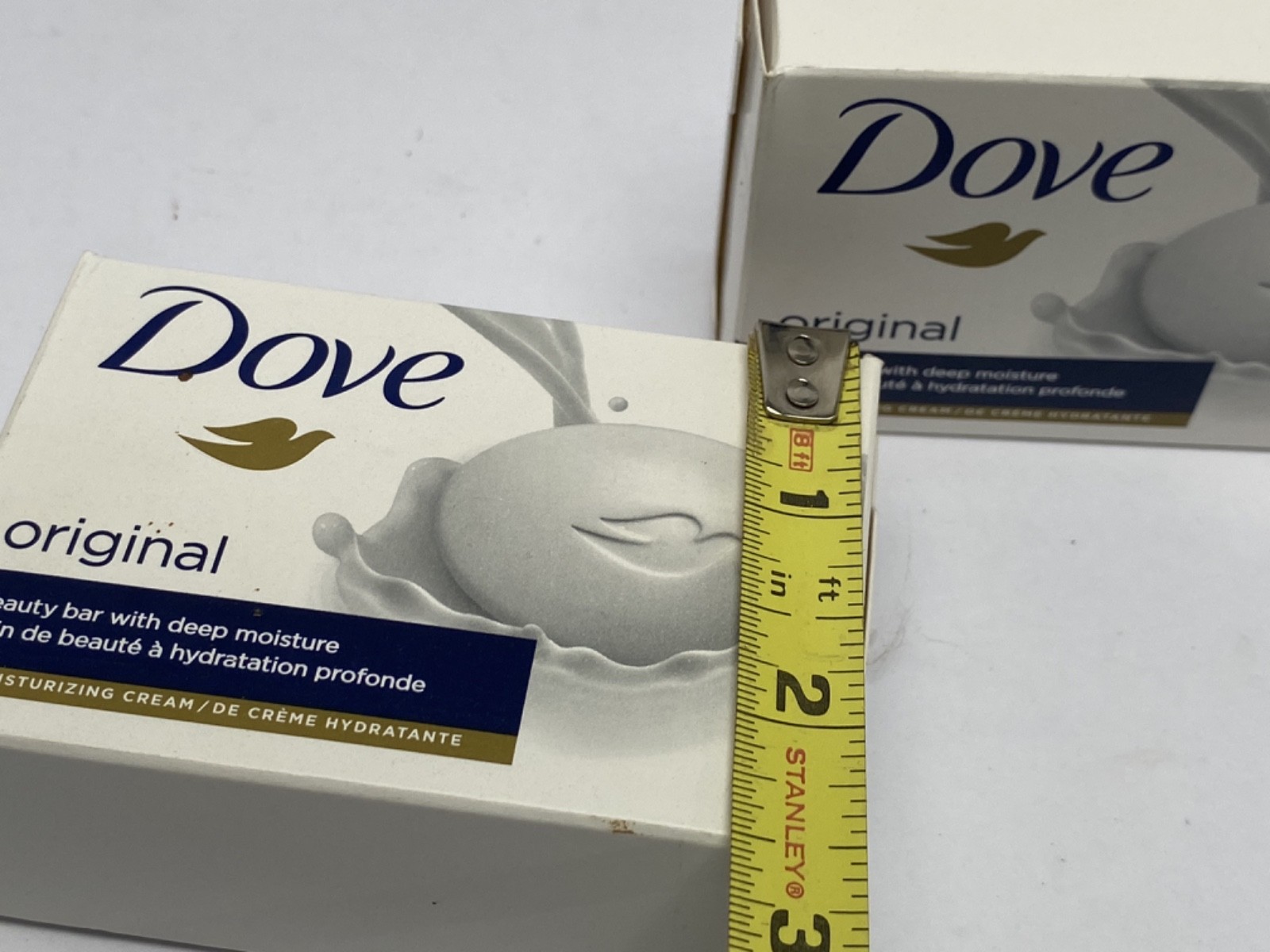 Lot Of Two DOVE White Bar Soap With Moisturizing Cream 3.75 oz 2 New Bars