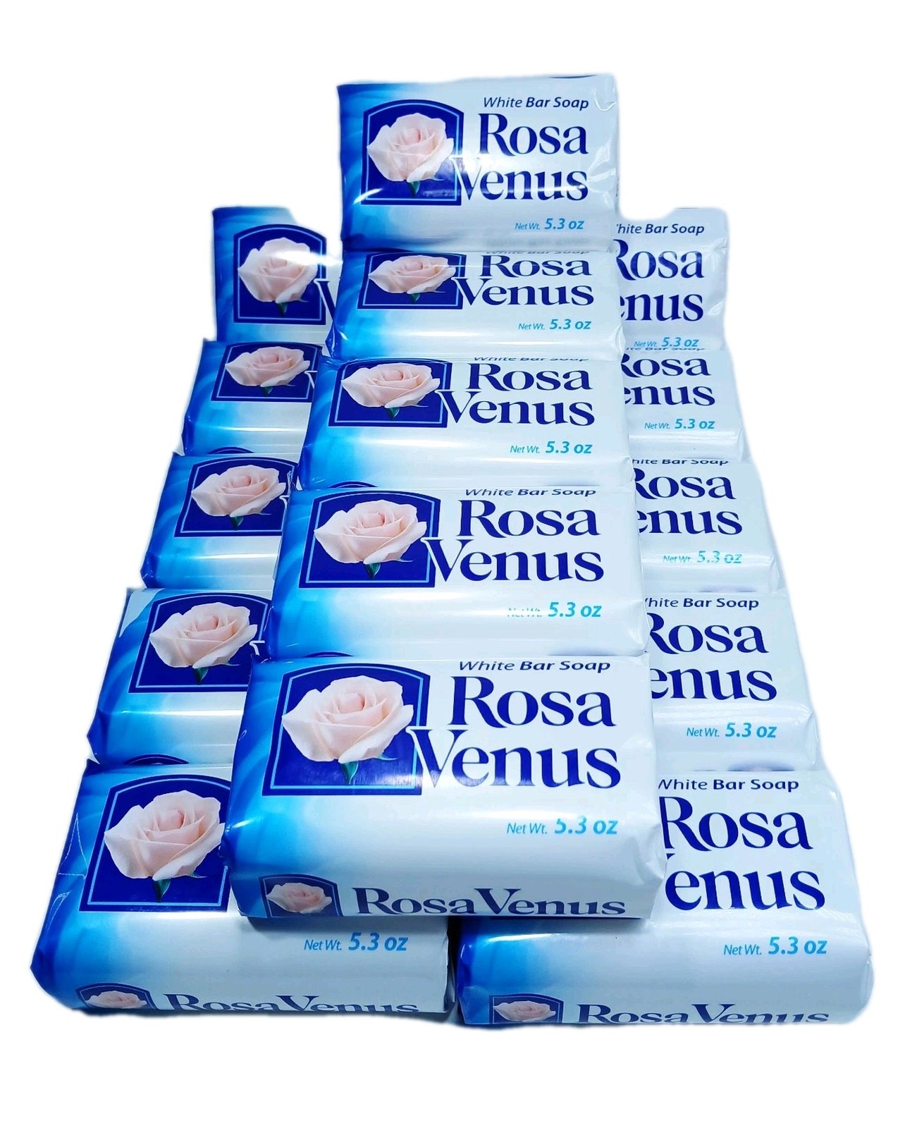 15 Rosa Venus White Bar Soap 5.3 oz – Classic Gentle Scented Bars Free Shipping