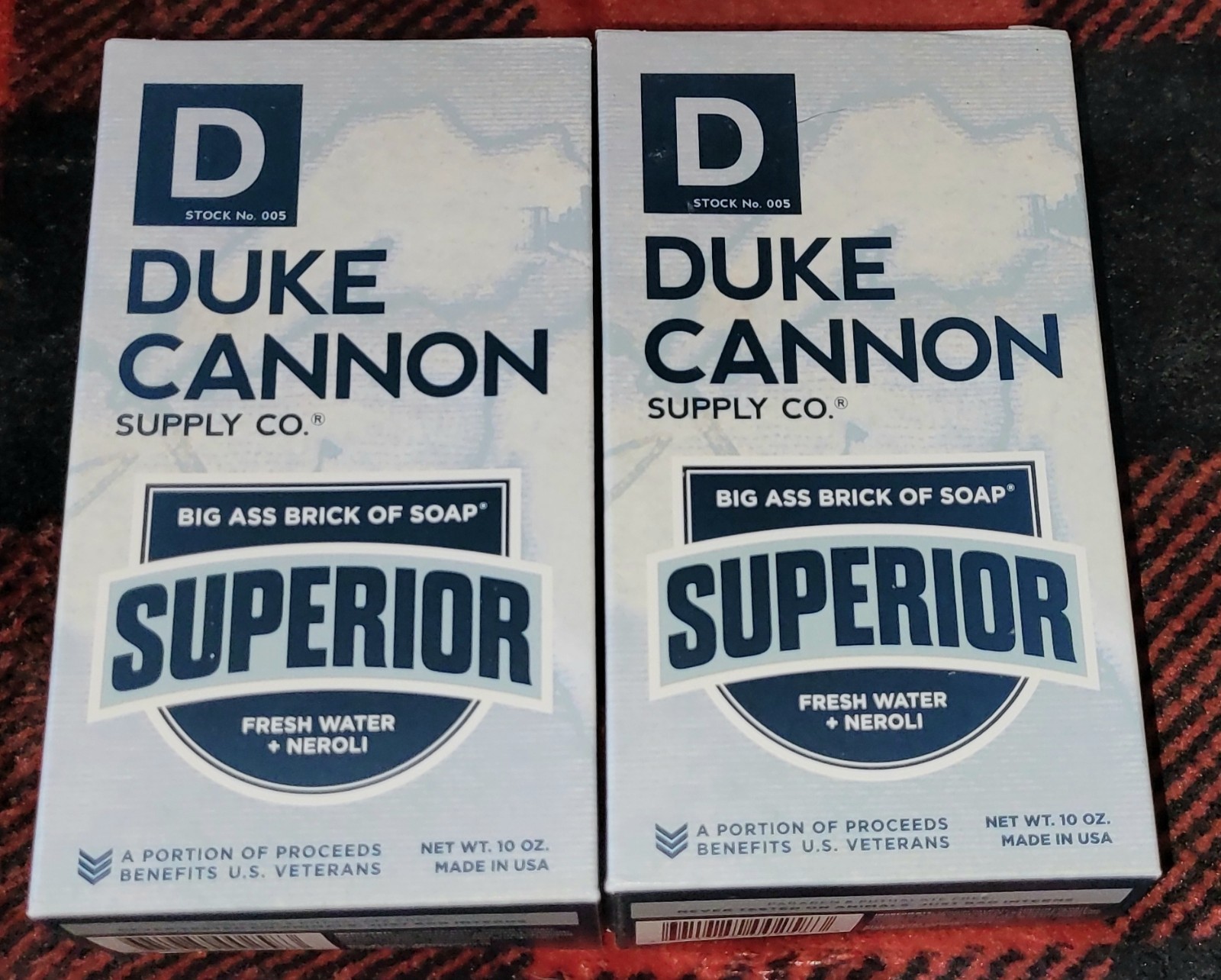 NEW Duke Cannon – Big Ass Brick of Soap Superior – Fresh Water + Neroli – 2 Bars