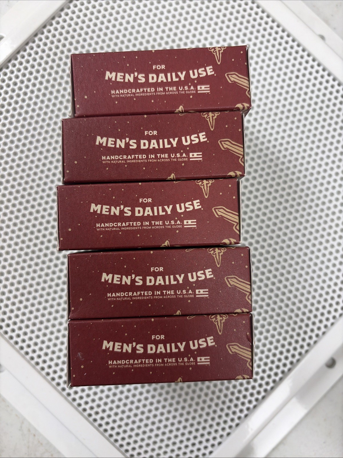 Dr. Squatch Limited Edition Frosty Peppermint Bars Men’s Natural Soap Lot of 5