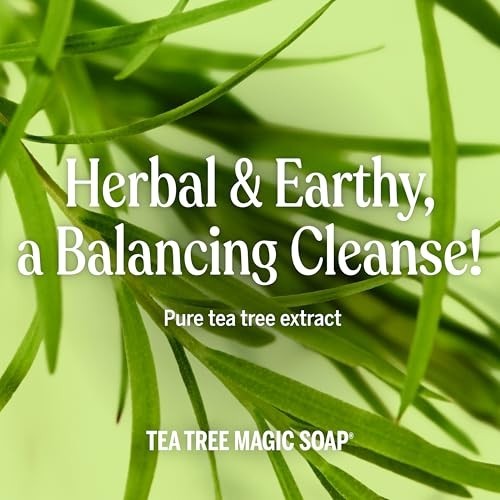 Pure Castile Liquid Soap Refill Tea Tree 32 Ounce 2 Pack Concentrated Organic