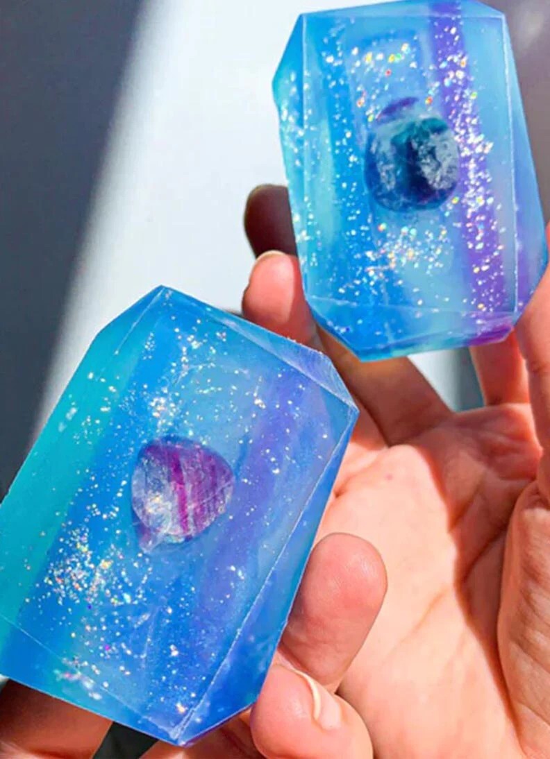 Truth Seeker Crystal Infused Bar Soap 3 oz – Rainbow Fluorite
