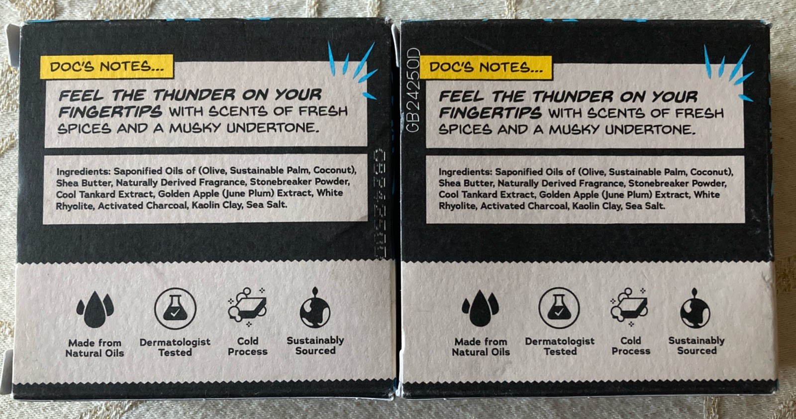 Thor The Avengers Dr. Squatch Divine Storm 2 Pack Limited Edition Soap Bars