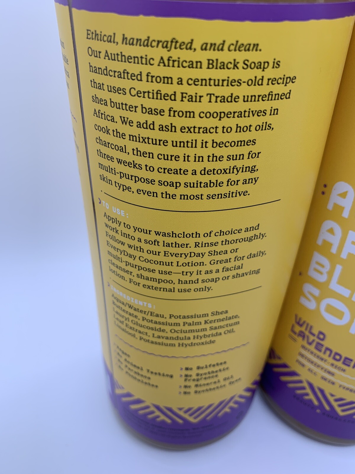2 Pack Alaffia Skin Care, Authentic African Black Soap, 32oz All in One Liquid