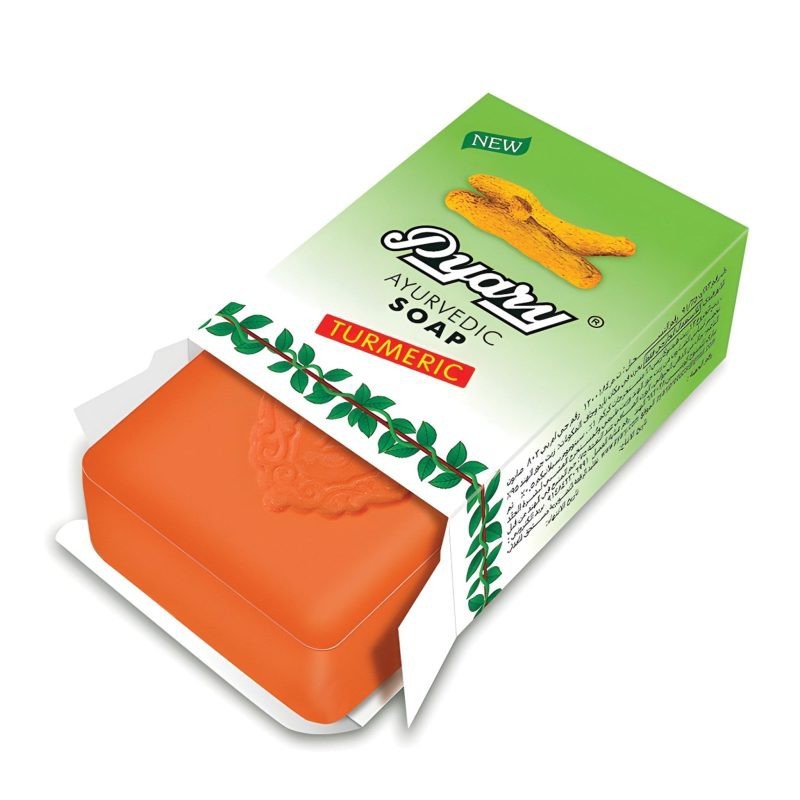 12X Pyary Turmeric Soap Original 100% 75g – صابون الكركم India 🥇