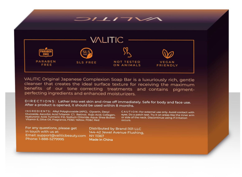 VALITIC Kojic Acid Dark Spot Remover Soap Bars with Vitamin C, Retinol, Collagen