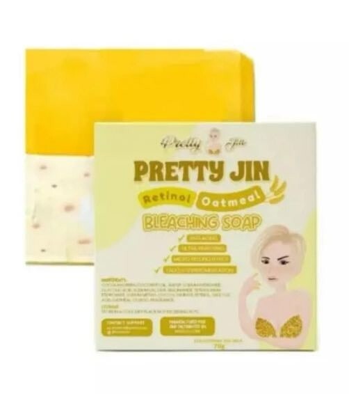 Pretty Jin Retinol Oatmeal Bleaching Soap Set – 3 Bars (70g each)