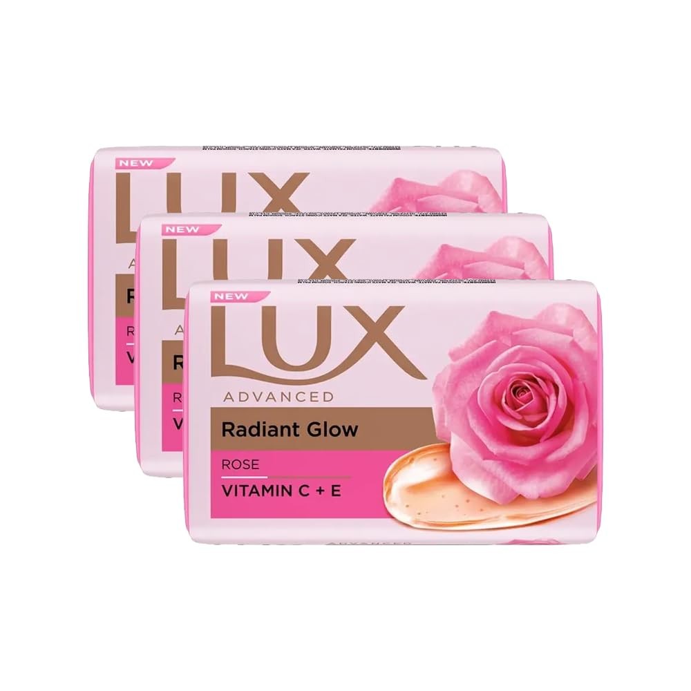 LUX Soft Touch Silk Essence & Rose Water Soap 5.3 Ounce (Pack of 3), Pink