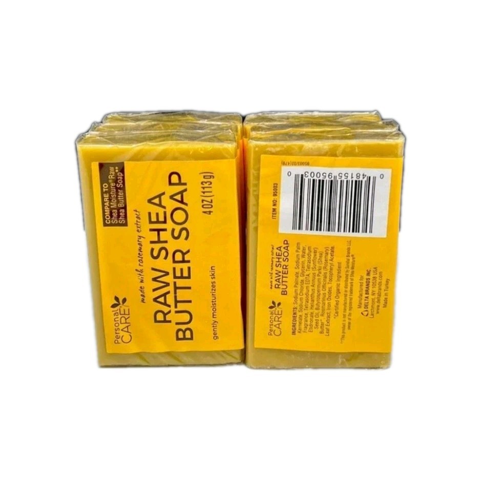 Raw Shea Butter Bar Soap 4 PACK Personal Care 4oz Ea Compare to Shea Moisture