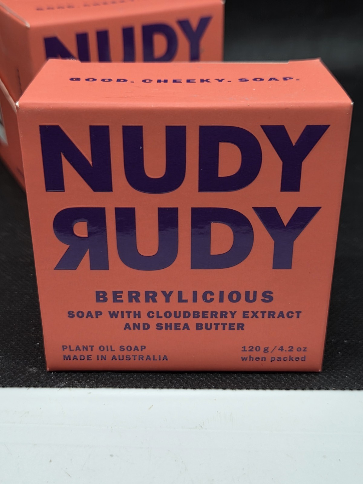 Lot Of 5 Nudy Rudy Berrylicious Soap Shea Butter Cloudberry Extract