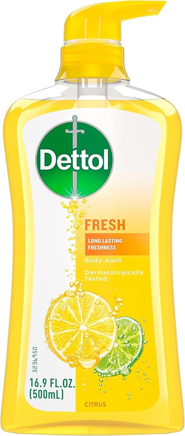 Fresh Body Wash and Shower Gel, Fresh Yuzu Citrus Scent Body Wash, 16.90 Fl Oz