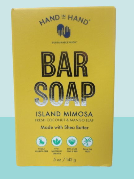 HAND IN HAND BAR SOAP ISLAND MIMOSA 5 OZ NWB