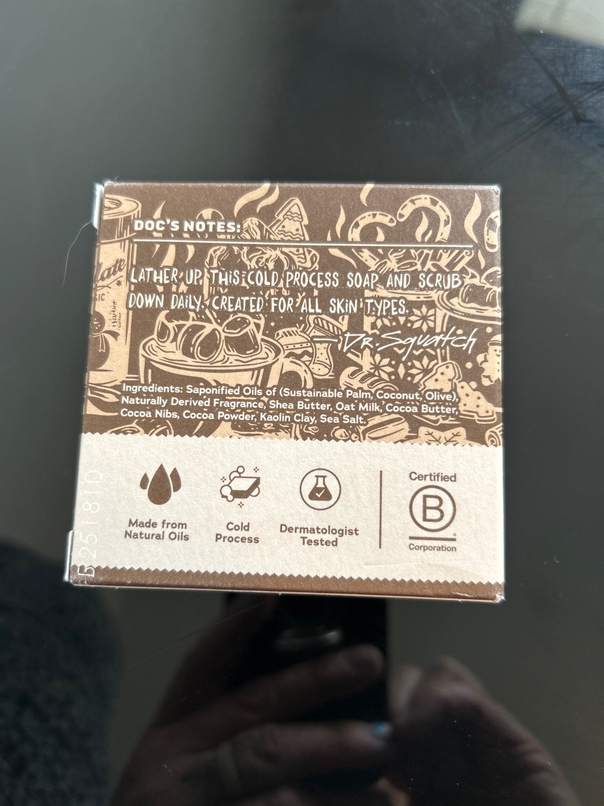 Dr. Squatch soap Hot Choccy