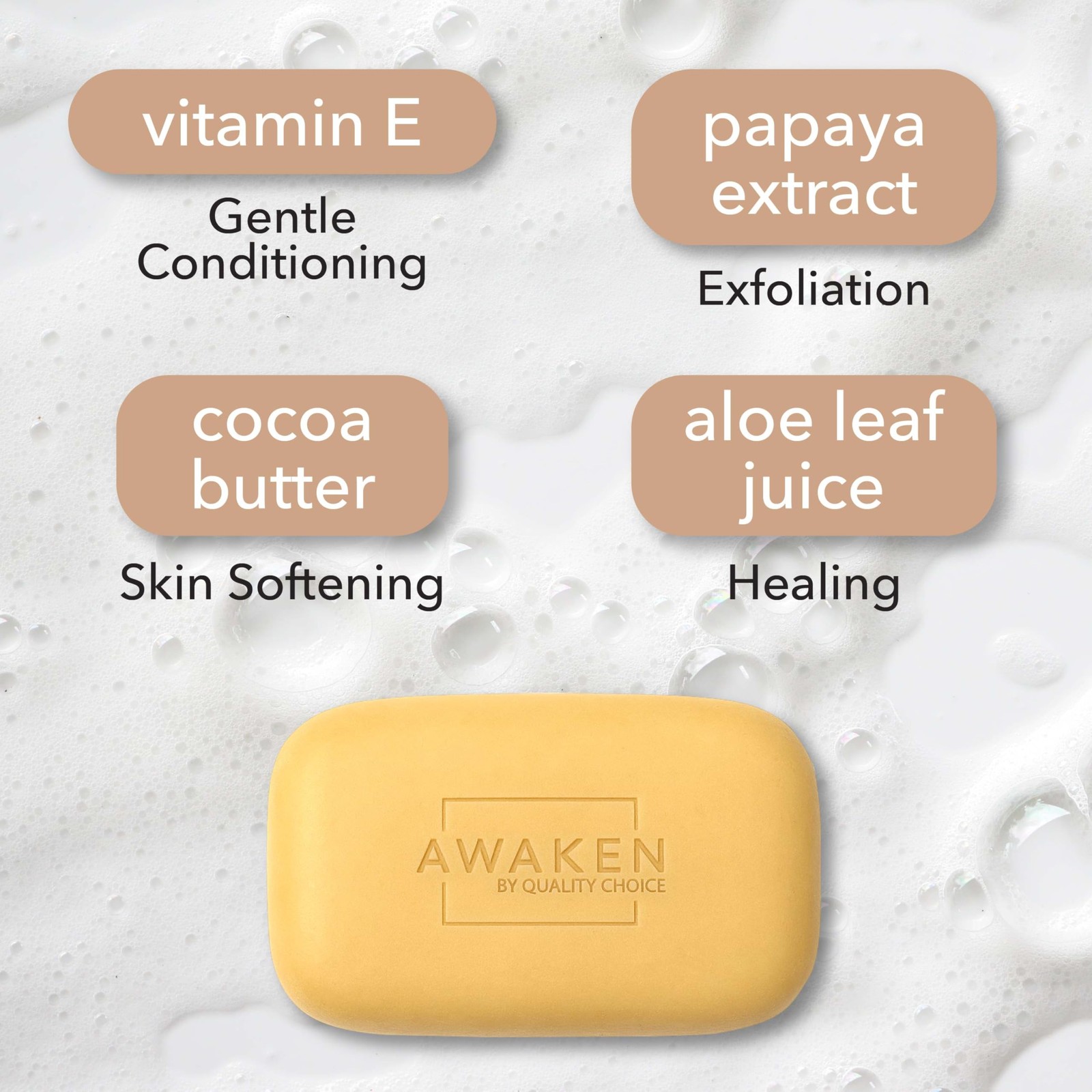 Cocoa Butter Bar Soap Vitamin E Moisturizing Body Face Cleanser Gentle Daily