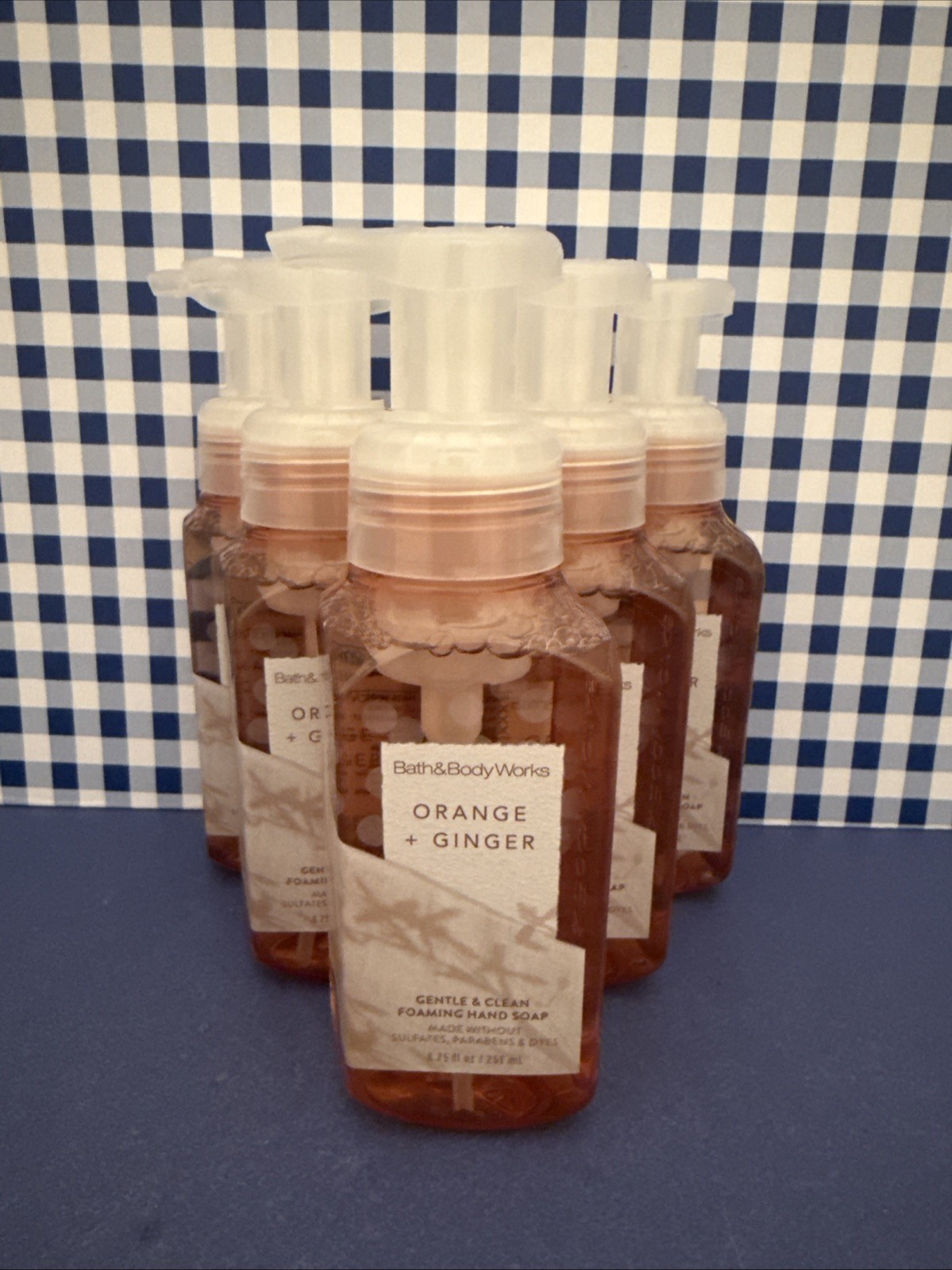 6X ~ Bath and Body Works ~ ORANGE + GINGER ~ Gentle Foaming Hand Soap