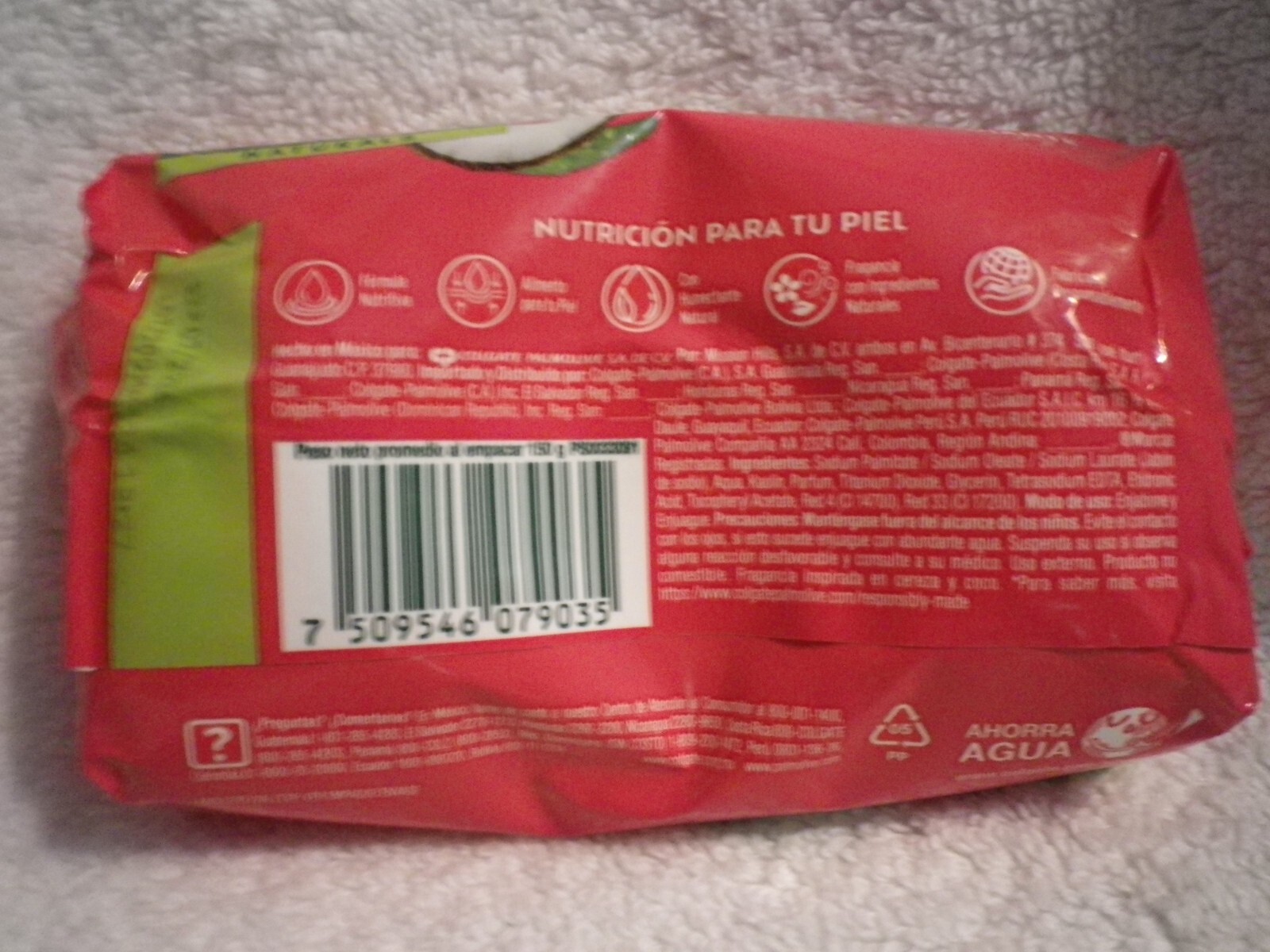PALMOLIVE NATURALS RENOVACION NUTRITIVA CEREZA Y COCO CHERRY & COCONUT SOAP BAR