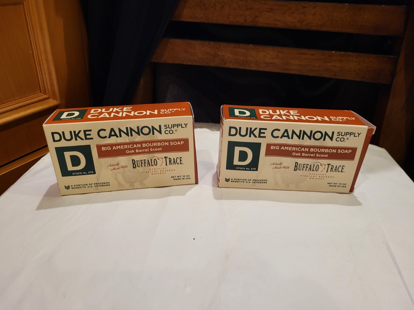 Duke Cannon Bourbon Soap 10 oz Set of 2 Buffalo Trace Kentucky Oak Barrel Scent