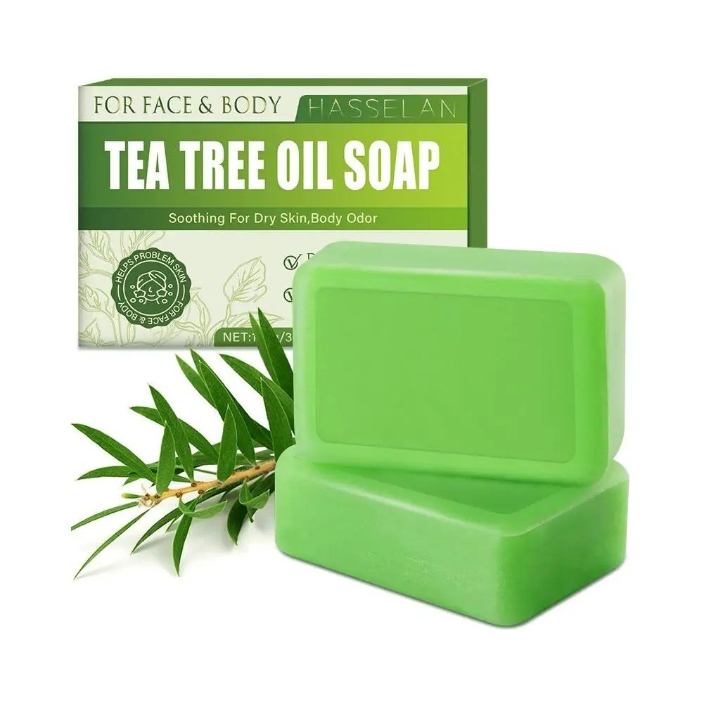 Tea Tree Soap 100g for Face & Body Acne Natural Oil Control Skin Cleanser Bar