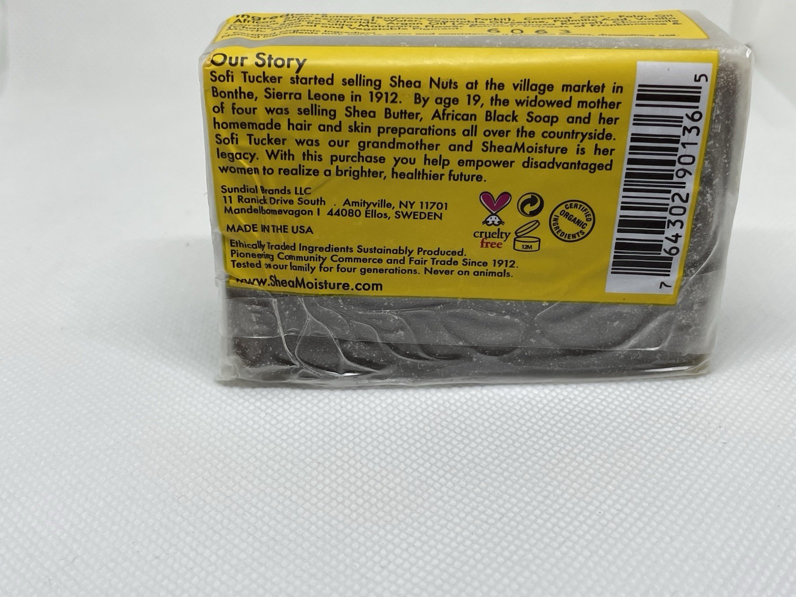 SheaMoisture Raw Shea Chamomile & Argan Oil Baby Bar Soap 5oz/141g