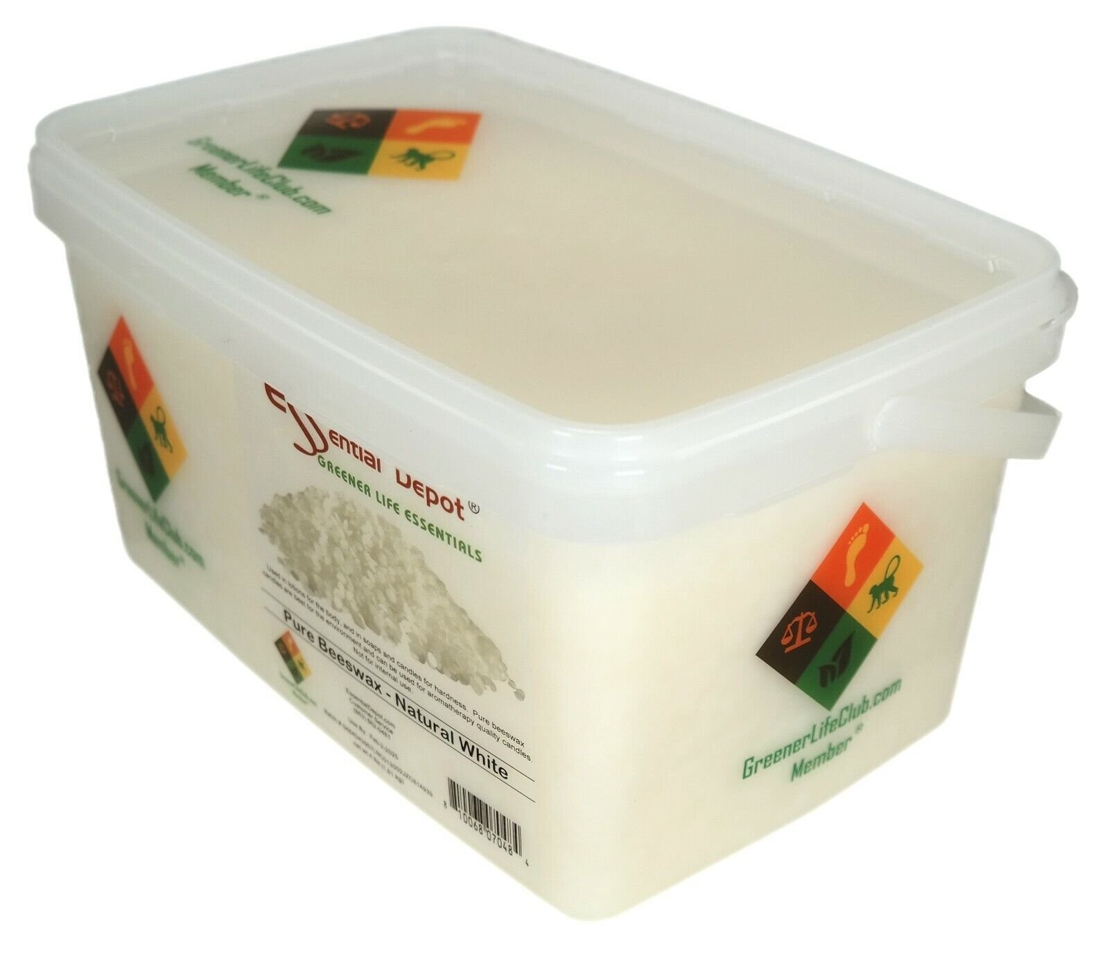 Bees Wax Pastilles Pearls – White- 4 lbs – Greener Life Club Box