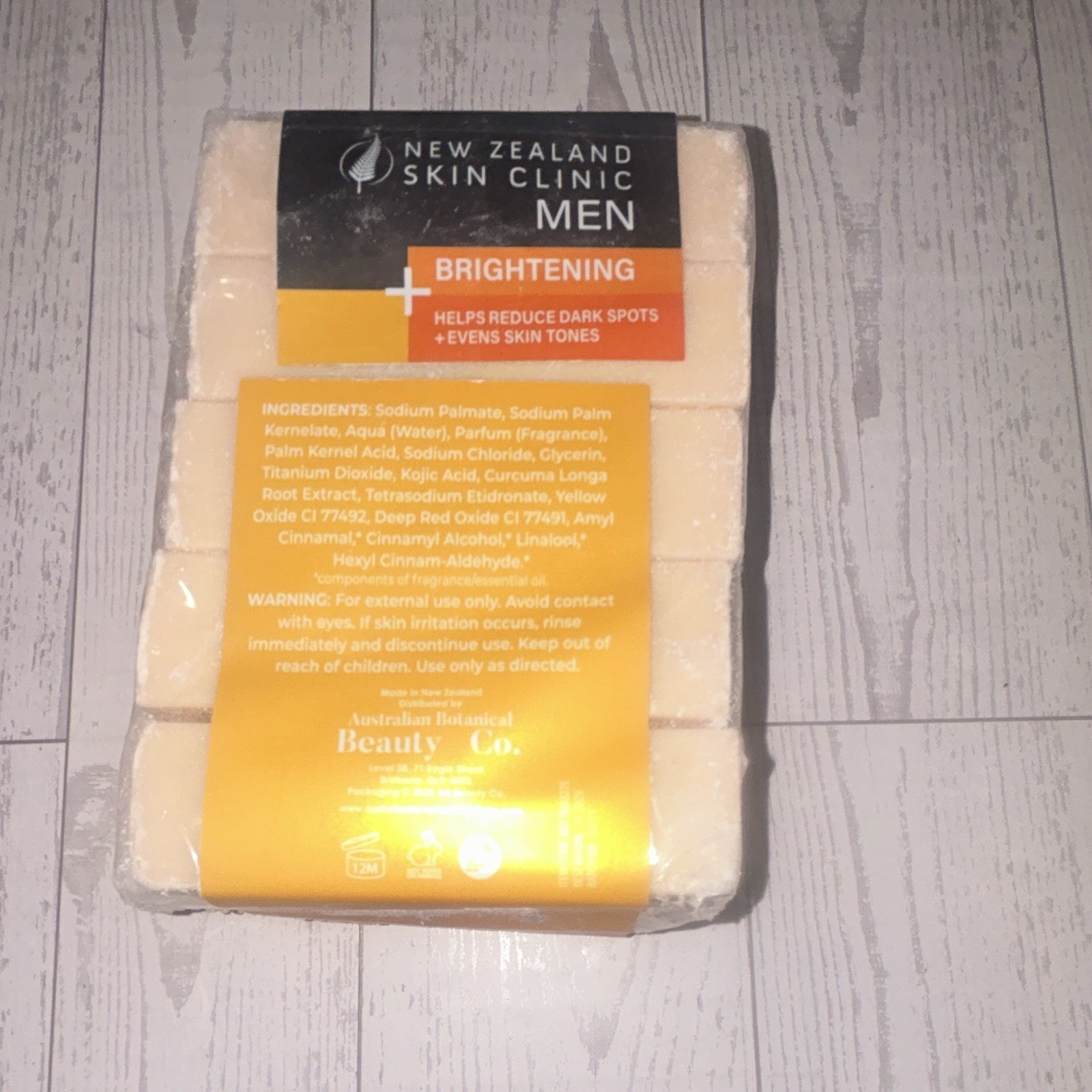 New Zealand Skin Clinic Men Brightening Kojic Acid & Turmeric Soap 5 Pack